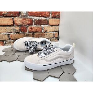 Vans KNU Skool VLT LX Men Sz 10 White Black Marshmallow Vault Luxury Rare